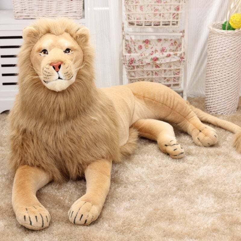 peluche-geante-lion-blanc