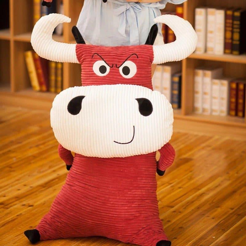 peluche-geante-vache-rouge