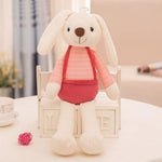 peluche-lapin-moderne-rouge