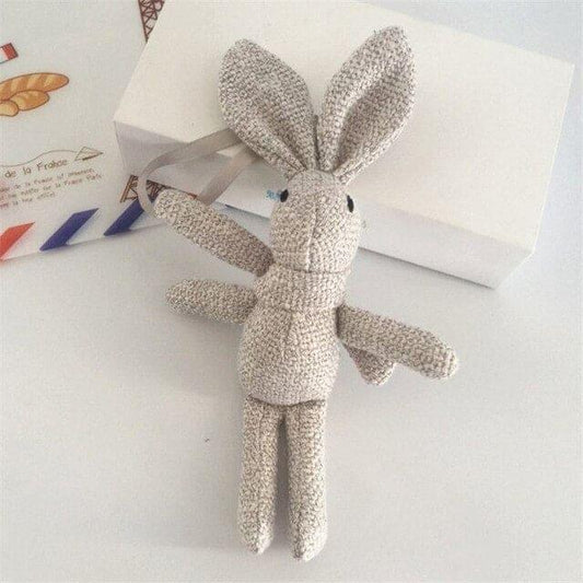 peluche-lapin-porte-cles-gris