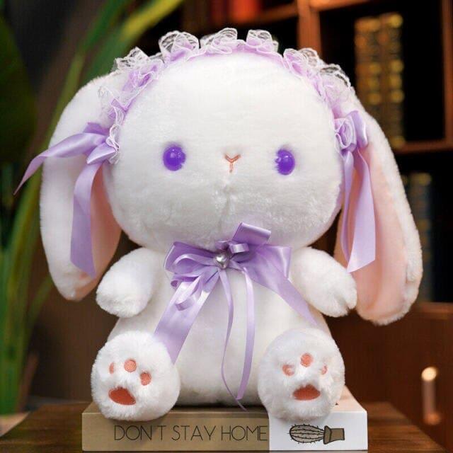 peluche-lapin-vintage-violet