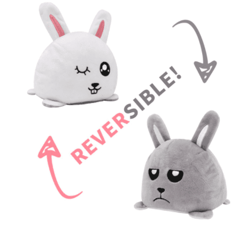 Wende-Kuscheltier Hase