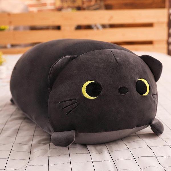 Riesen-Kuscheltier Katze Grau