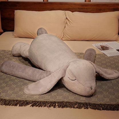 Riesen-Kuscheltier Hase Grau