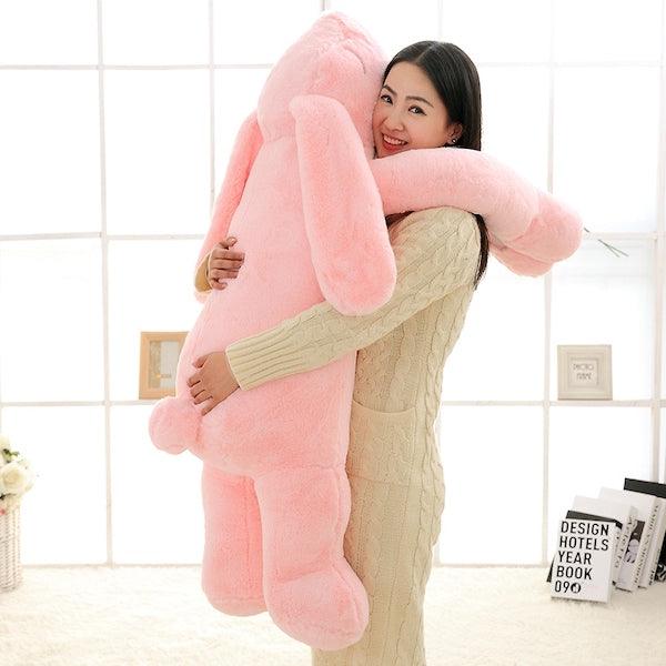 Riesen-Kuscheltier Hase Rosa