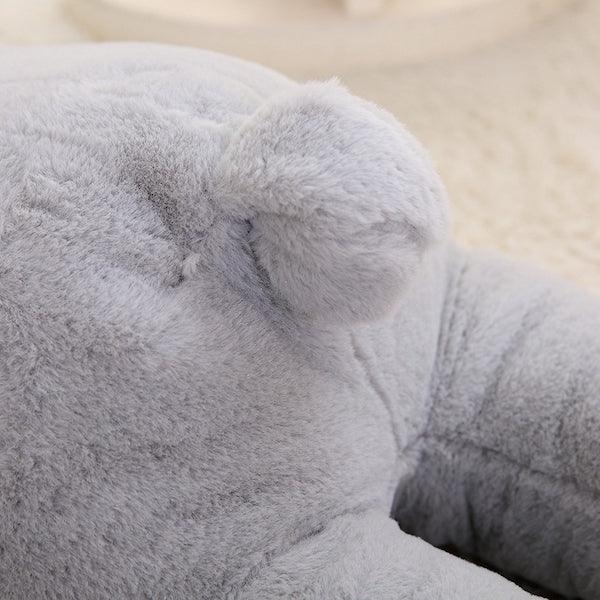 Riesen-Kuscheltier Hase Grau