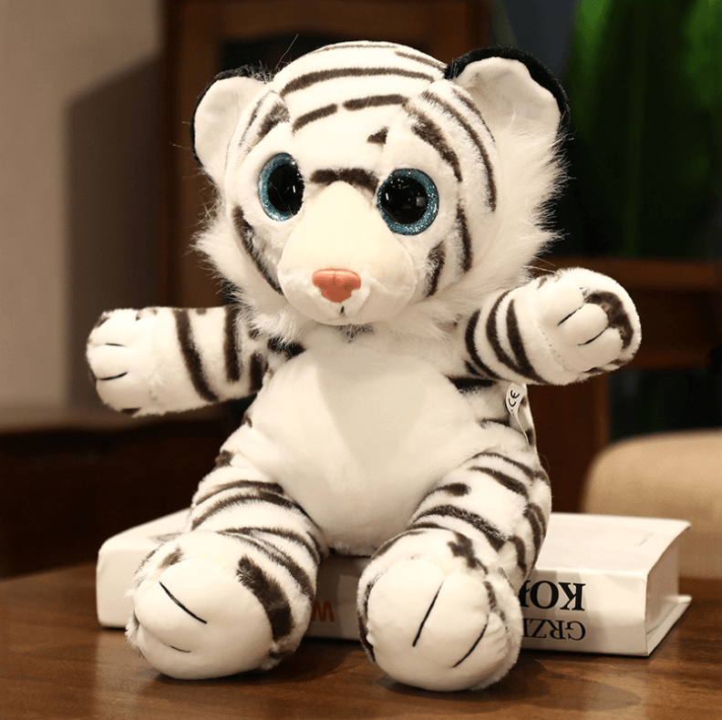 Grosse peluche top tigre blanc