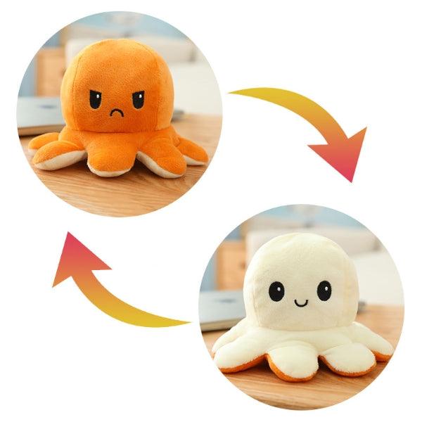 Kuscheltier Stimmungs-Oktopus Orange
