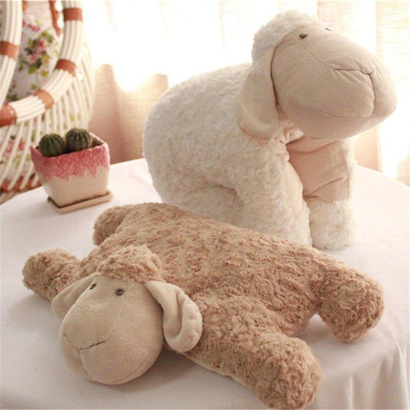 Cojín de oveja de peluche