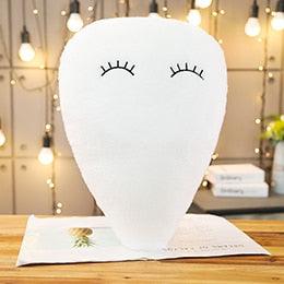 Peluche Coussin Goutte d'Eau Blanc