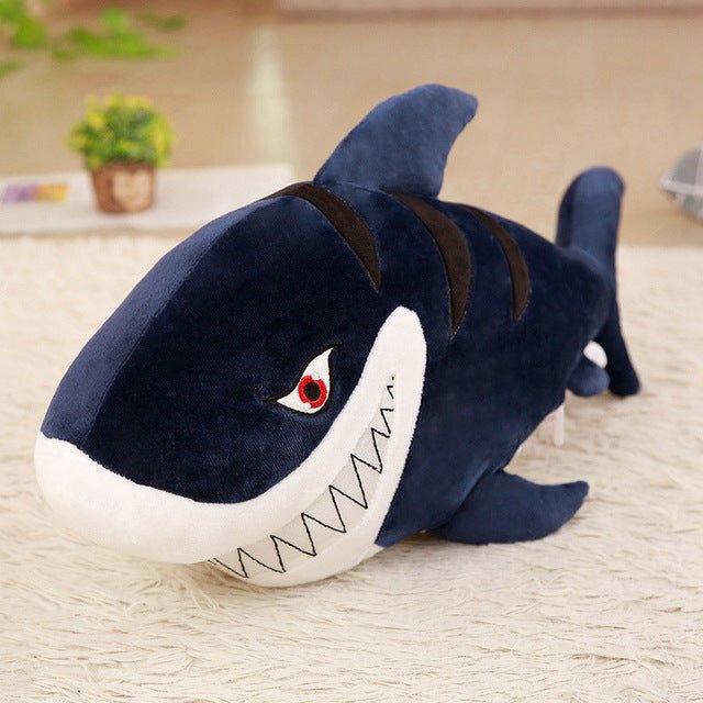 Peluche Requin Méchant Machwar 120 cm / Bleu