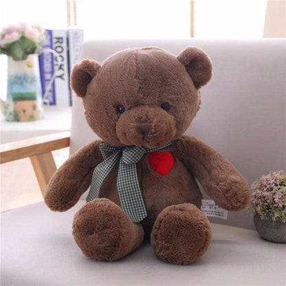 Ours en Peluche avec un Coeur 35 cm / Marron