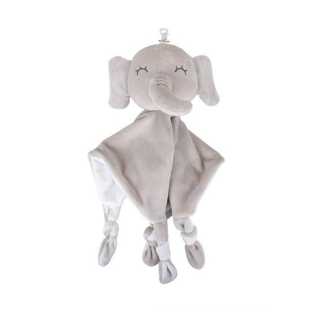Schmusetuch Elefant Grau