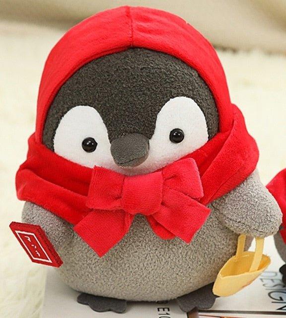Peluche Pingouin Kawaii 12 cm / Petit Chaperon Rouge