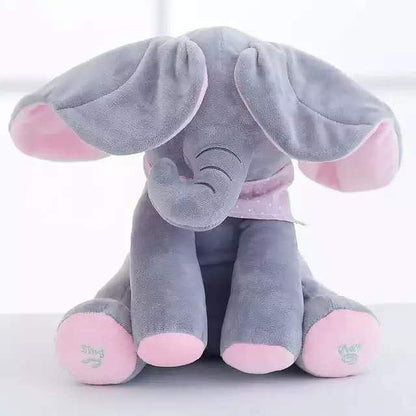 Kuscheltier Elefant Grau und Rosa