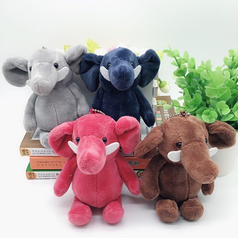 Kuscheltier-Schlüsselanhänger Elefant