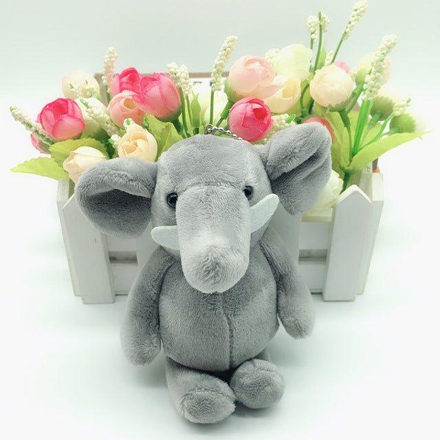 Kuscheltier-Schlüsselanhänger Elefant