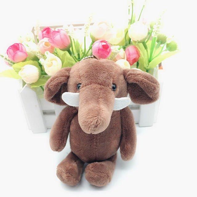 Kuscheltier-Schlüsselanhänger Elefant