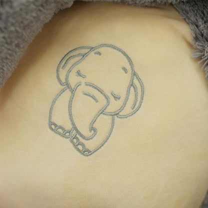 Peluche Géante Éléphant Gris