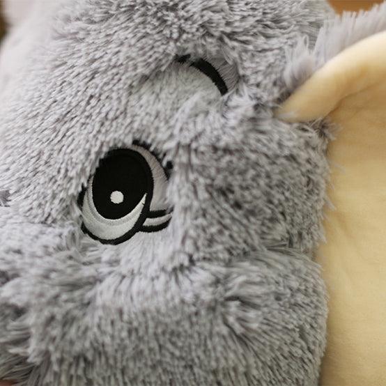 Peluche Géante Éléphant Gris